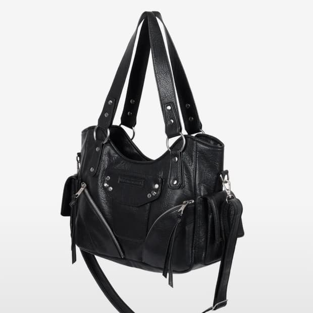 이우가마라카스 레더 숄더백 블랙