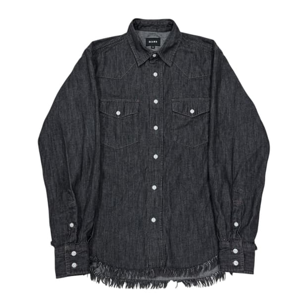 BEAMS 빔즈 웨스턴 태슬 셔츠 남방 M