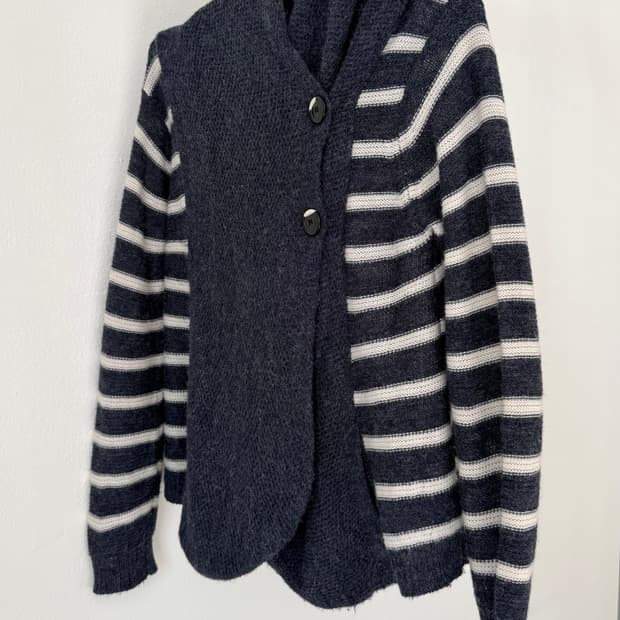 빈티지 후드 니트