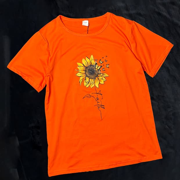 일본빈티지 해바라기 티셔츠