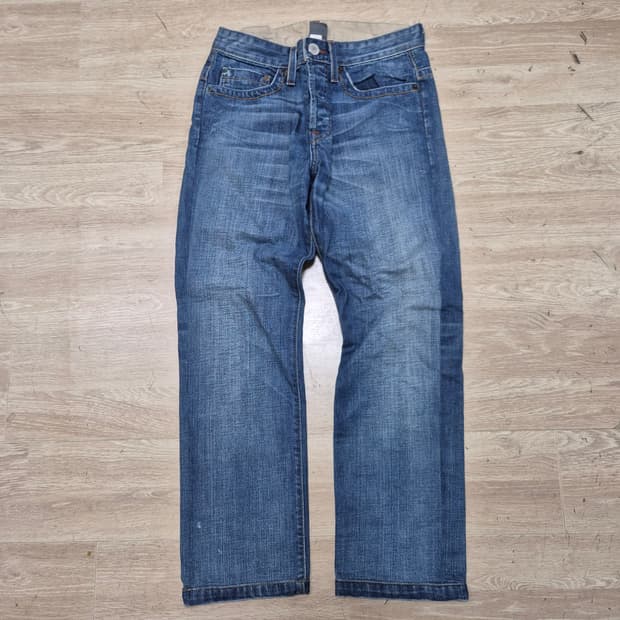 아르마니 익스체인지 빅로고 레귤러핏 데님 팬츠 청바지 (29)