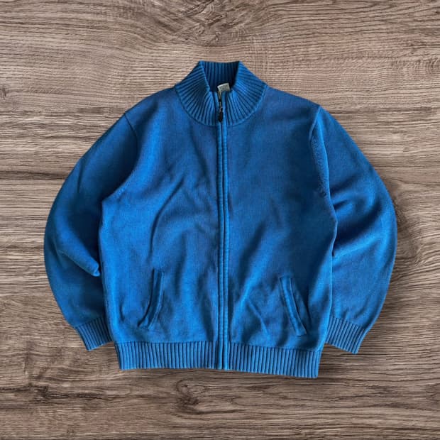 00s L.L.Bean Cotton Knit Zip-up