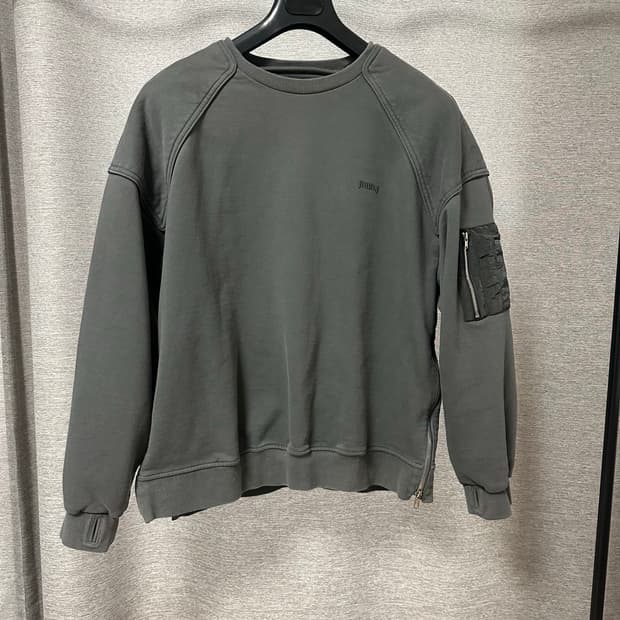 준지 MA-1 사이드지퍼 맨투맨 (S)