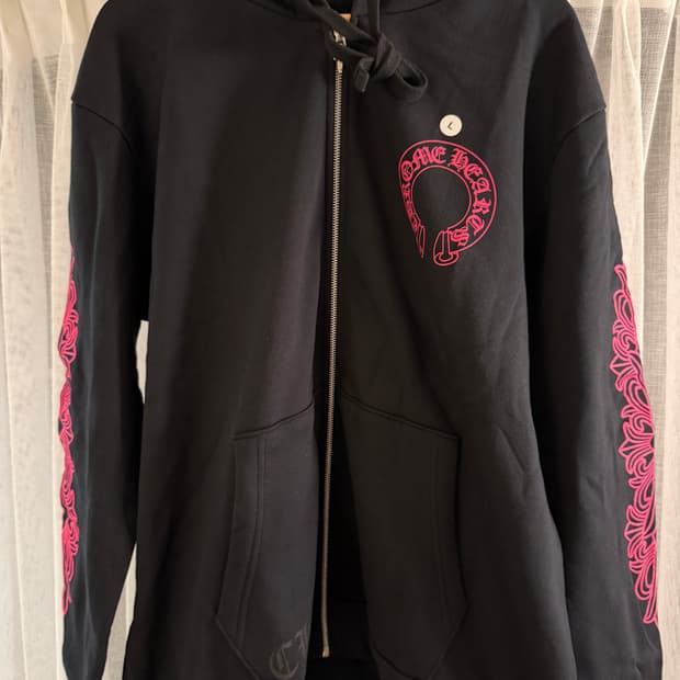 크롬하츠 홀스슈 플로랄 후드집업