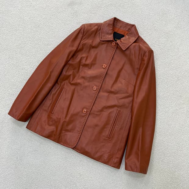 88 마브룬 여성 양가죽 자켓 0409M