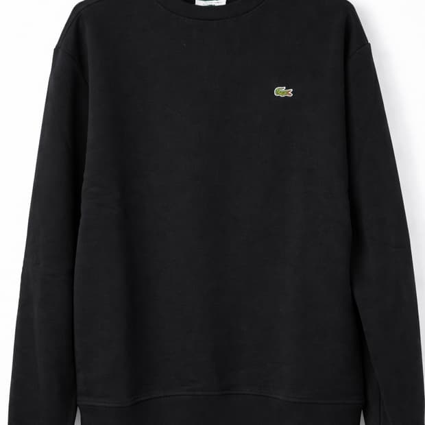 라코스테 블랙 맨투맨 티셔츠 m