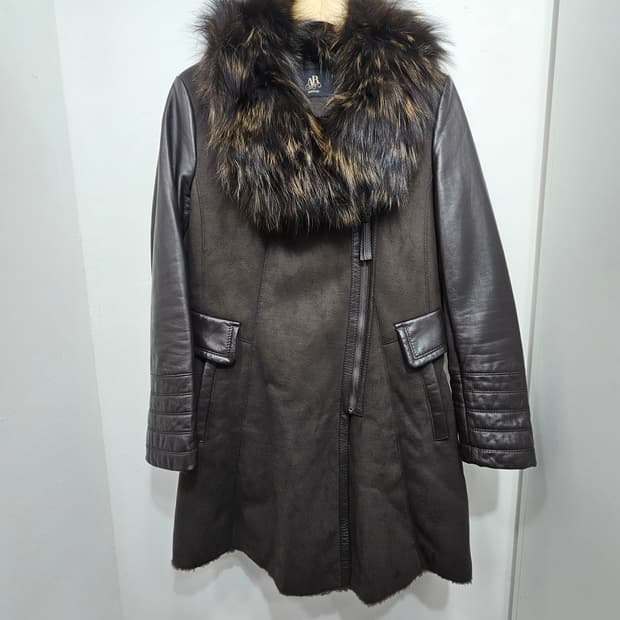 아르덴미즈(ArdentMiz) 양가죽 폭스퍼 코트 자켓