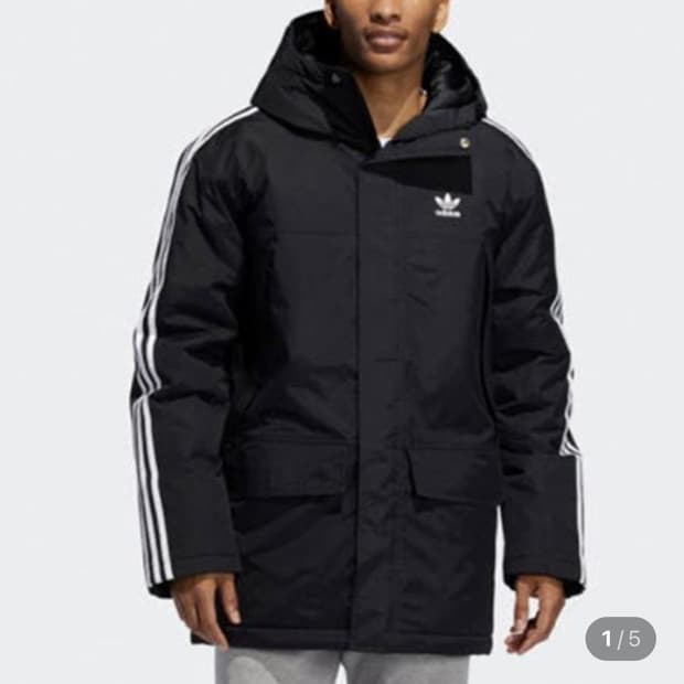 아디다스 3S 패딩 자켓 오리지널 파카 L