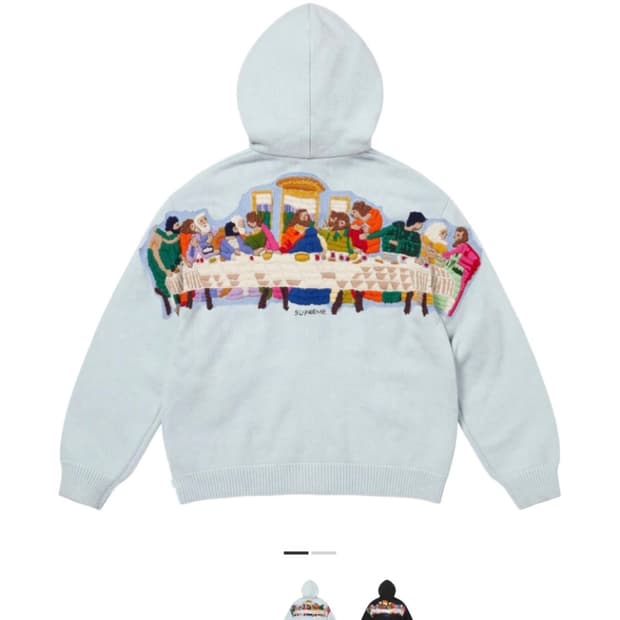 [S] 슈프림 라스트 서퍼 후드 스웨터