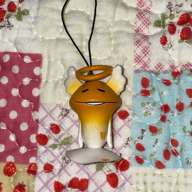 고전 천사나메코 스트랩 키링 