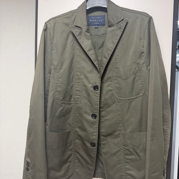비슬로우 카키 코튼 자켓(마이) 판매합니다