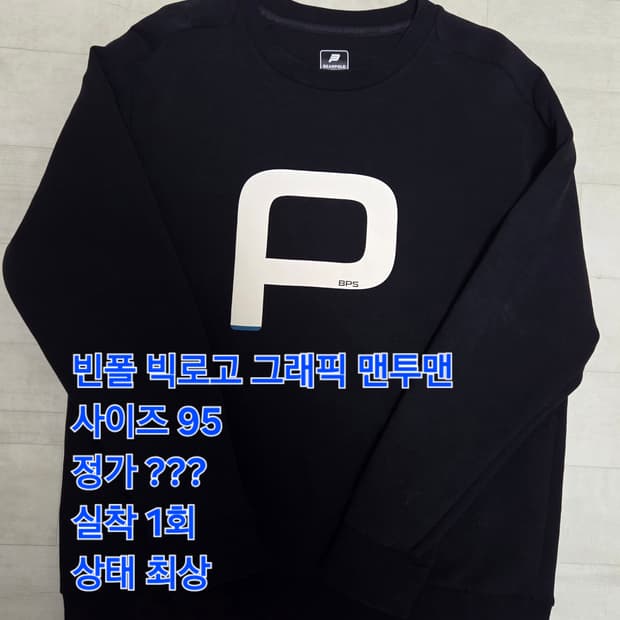 빈폴 빅로고 맨투맨