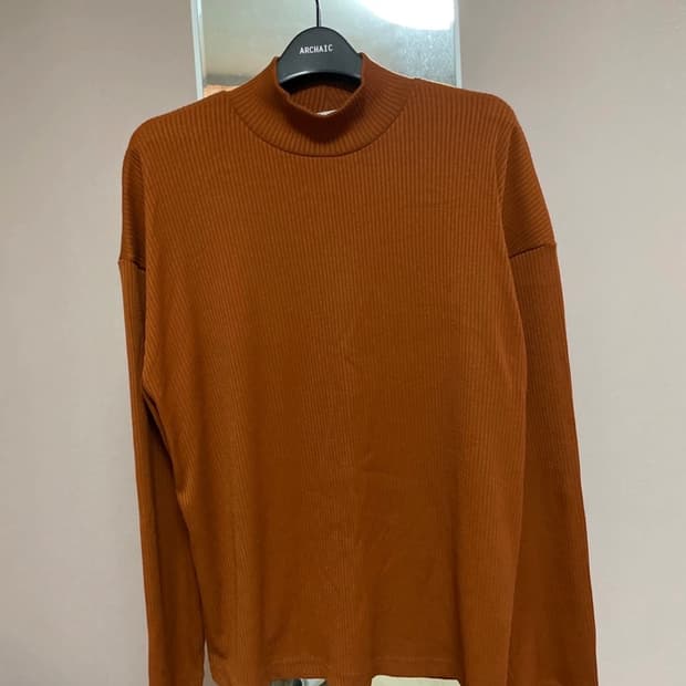 브라운 골지 티셔츠 (F)
