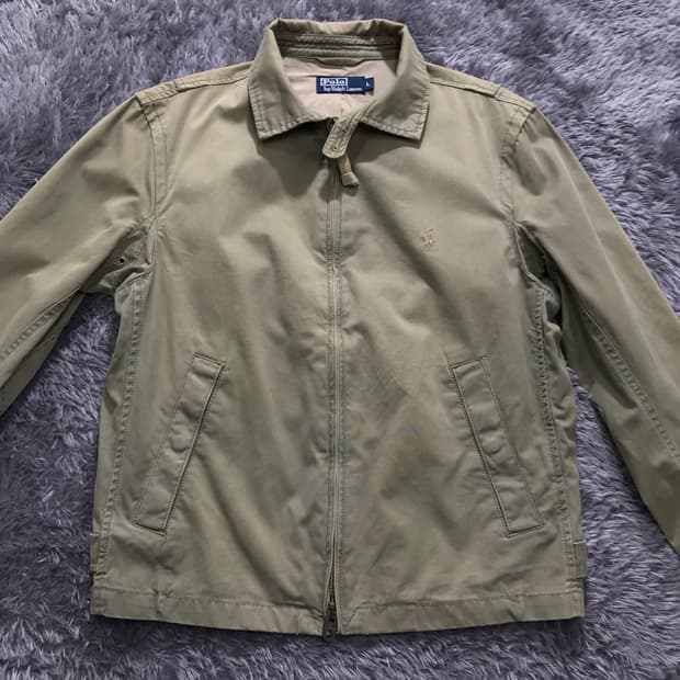 [[L] 폴로(POLO)랄프로렌 해링턴 투웨이 자켓#170