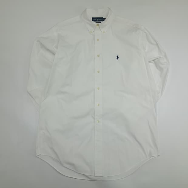 Co916 XL 폴로 랄프로렌 화이트 긴팔 셔츠 남방