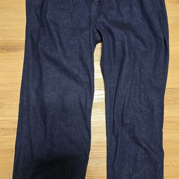 오어슬로우 투턱 데님 와이드 트라우저 2사이즈