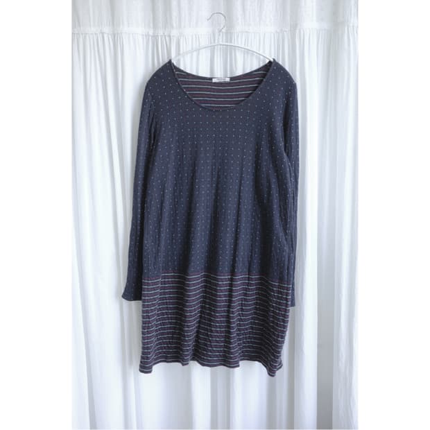 Navy dot stripe t-shirts
