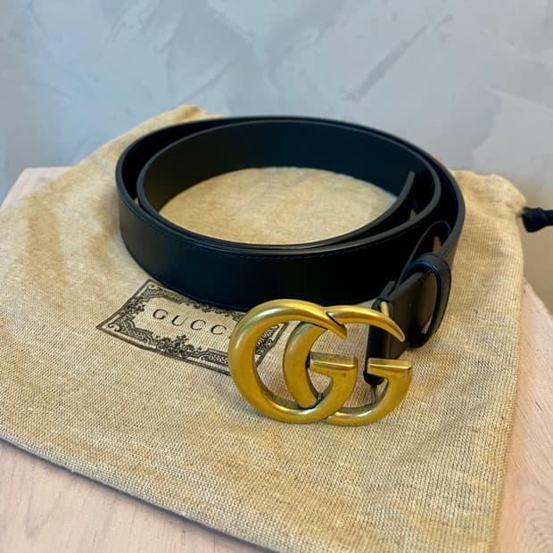 구찌 (Gucci)GG 마몬트 남성 벨트 블랙 /90사이즈