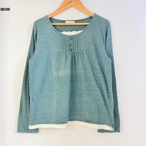 청록 레이어드 롱슬리브