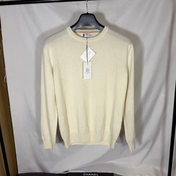 브루넬로 쿠치넬리 캐시미어 라운드넥 니트 스웨터