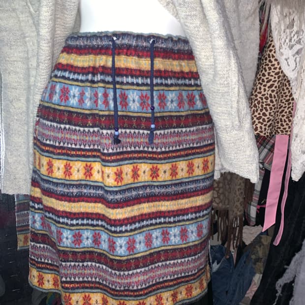 y2k 모리 노르딕 밴딩스커트