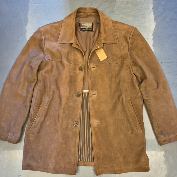 90s Suede leather jacket