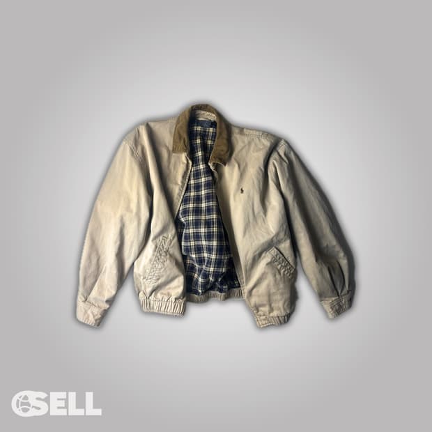 폴로 안감체크 자켓