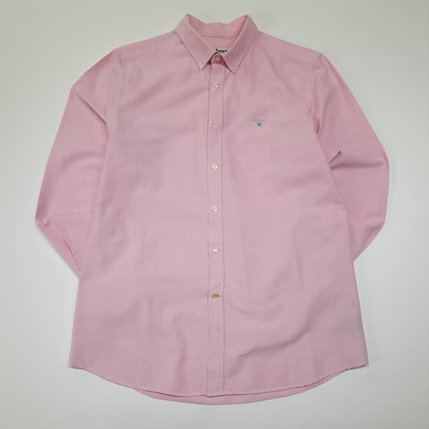 CL372 M 바버 코튼 버튼다운 옥스포드 핑크 셔츠 남방