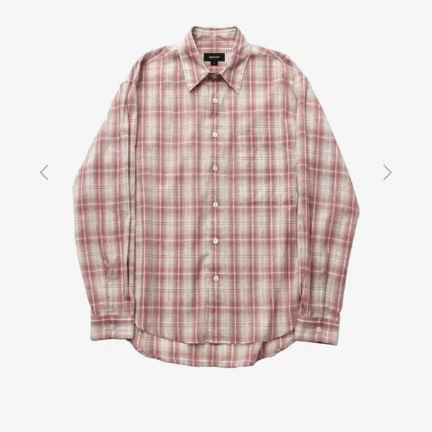 999휴머니티 EASY CHECK SHIRT(PINK)