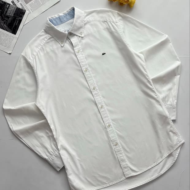 Lacoste 라코스테 화이트 옥스포드 셔츠