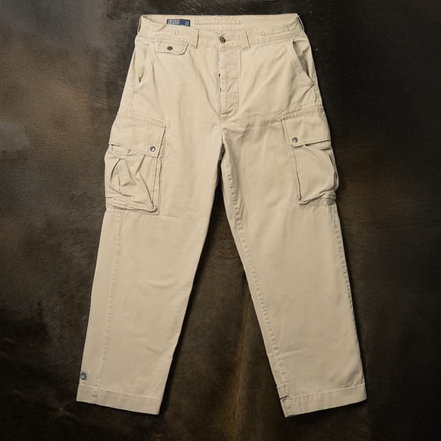 [35] 90s~ 폴로 랄프로렌 밀리터리 카고팬츠 샌드 베이지 