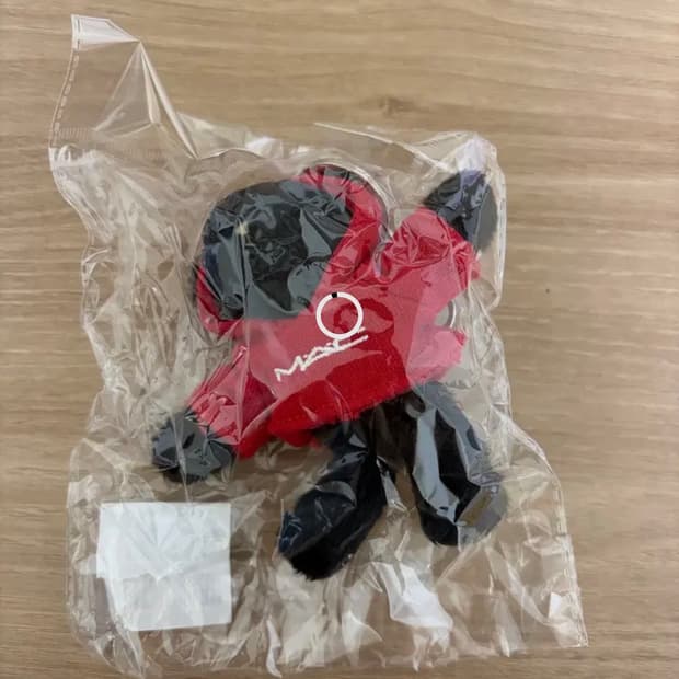 맥 곰돌이 키링 인형 