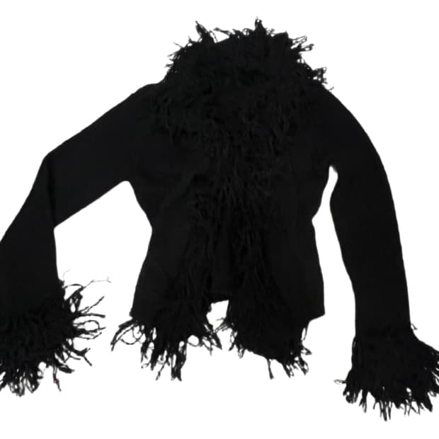 Fringe knitted cardigan