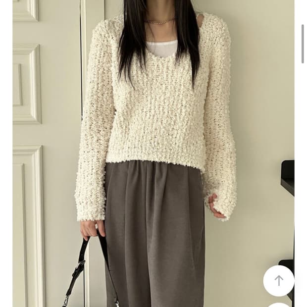 [원더원더] 구르밍 몽실 브이 니트 