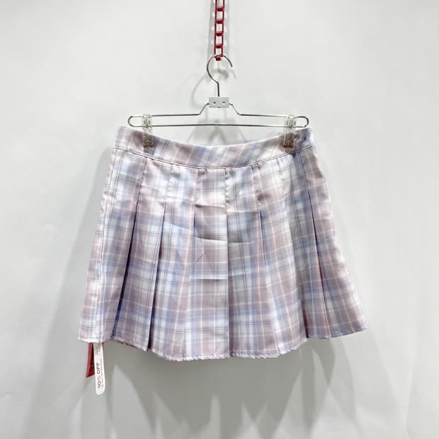 ROMWE 택새상품 플리츠스커트 체크 30 
