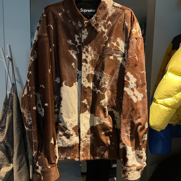 슈프림 송치레더 자켓