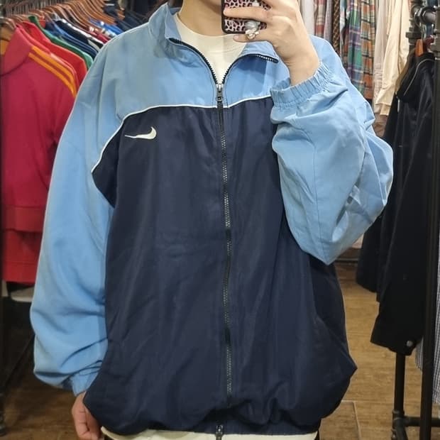 [Hi] nike 나이키 바람막이 네이비/스카이블루