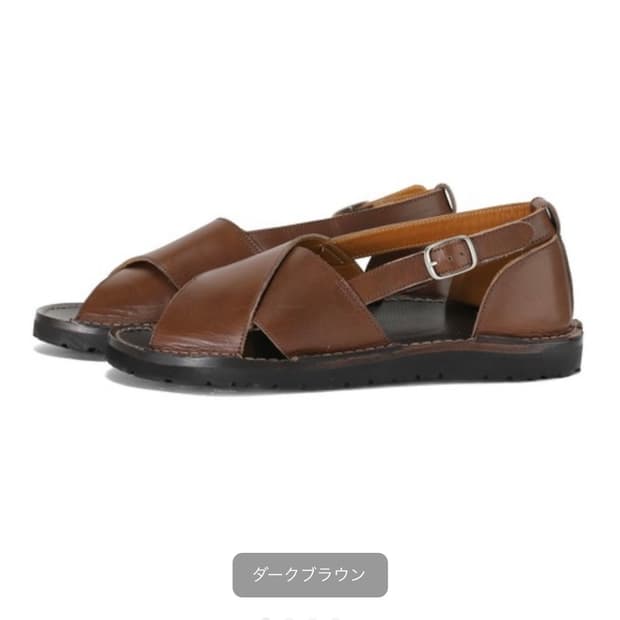 Plantation groovy cross sandals(S)