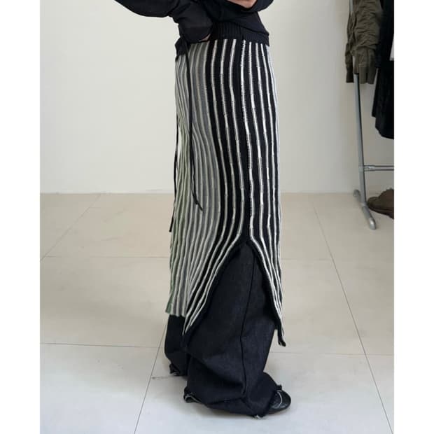 빈티지 니트 스커트