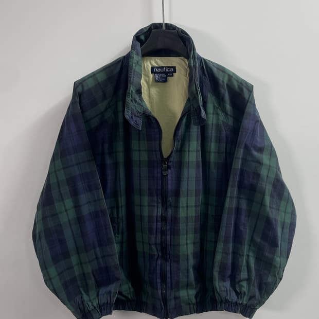 노티카 블랙와치 코튼 헤링턴 자켓 (on.680) 