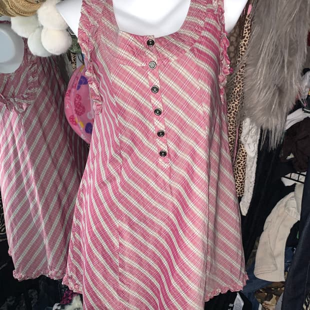 버버리 블루라벨 프릴 버튼 원피스