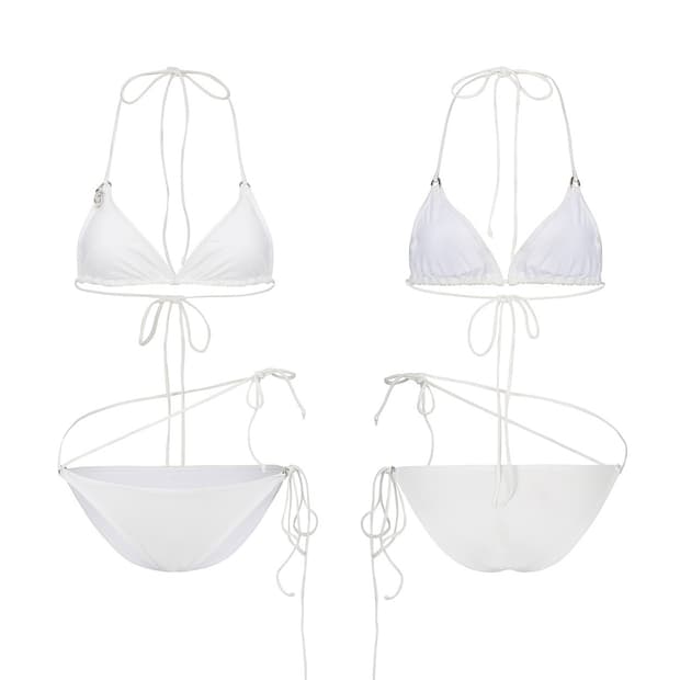 (새상품) 패인오어플레져 TINA STRING BIKINI 화이트 판매