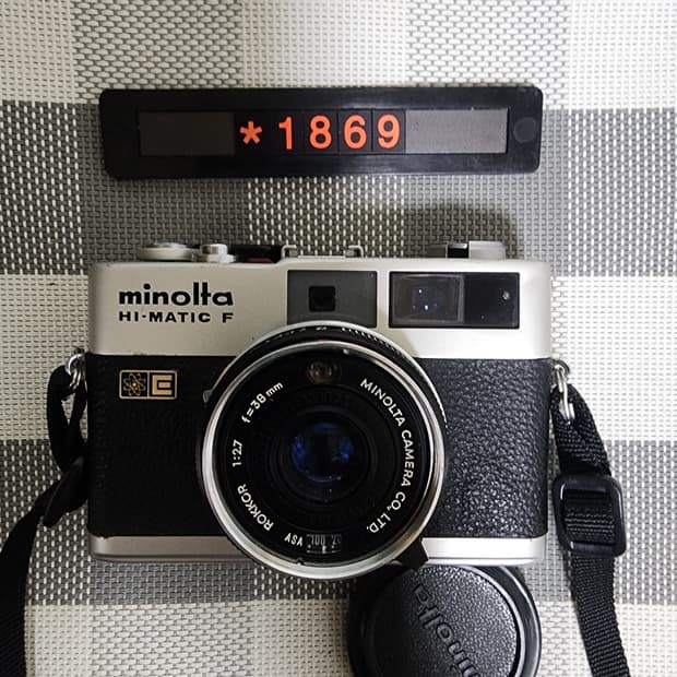 미놀타 하이매틱 F 필름카메라 실버바디