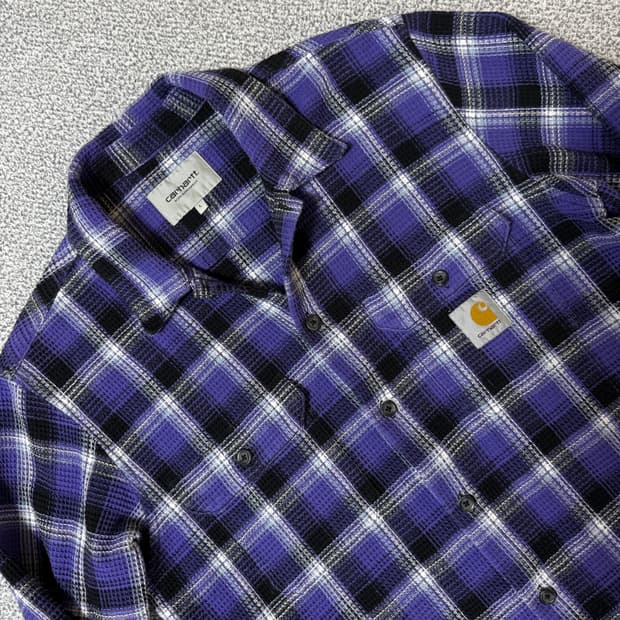 칼하트 WIP 헤프너 오픈 니트 셔츠 L