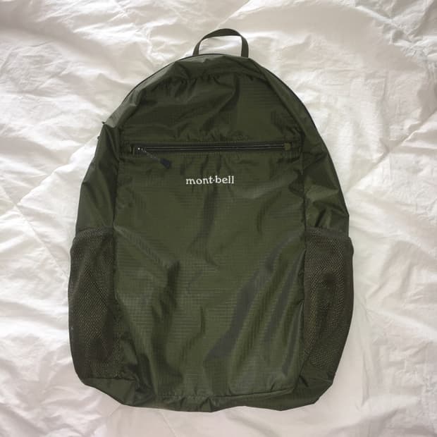 몽벨 포켓터블 백팩 카키 20L