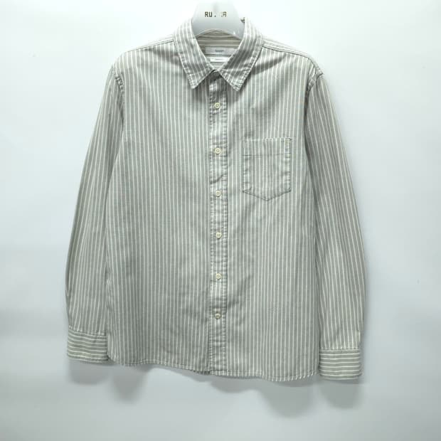 에피그램(epigram) 선염 스트라이프 셔츠 (여성66~66반)