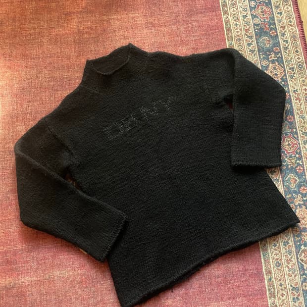 dkny 100% 울 니트