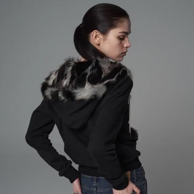 settle for moon 세틀포문 퍼 후드집업