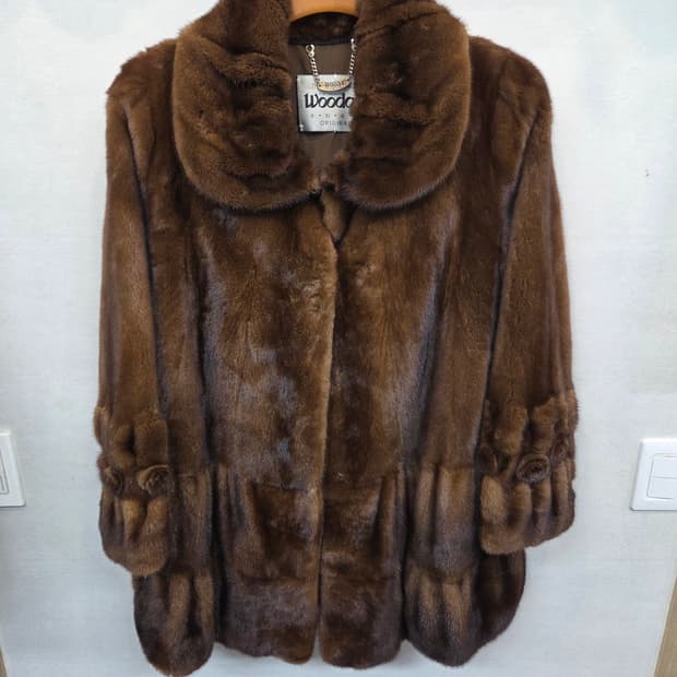 우단모피 밍크 퍼 자켓 77