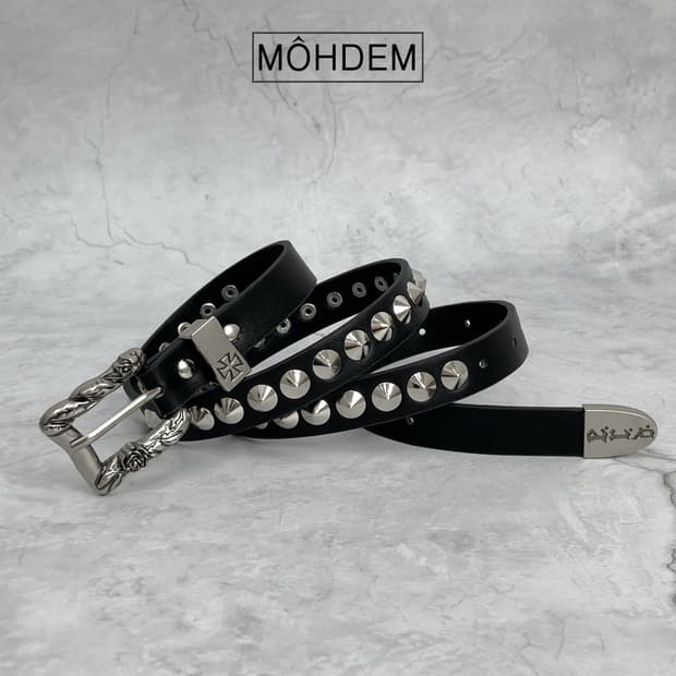 [Unisex] 데빌 웨스턴 스터드 벨트